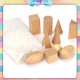 [Little B House] 10pcs 3D Geometric Mystery Bag Block Set Toys Shapes Montessori Toys Mainan Bentuk - BT145