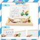 Little B House Learning Wooden Magnet Puzzle White&Black Broad Sketchpad Toys Papan Putih&Hitam - BT24