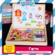 Little B House Learning Wooden Magnet Puzzle White&Black Broad Sketchpad Toys Papan Putih&Hitam - BT24
