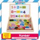 Little B House Learning Wooden Magnet Puzzle White&Black Broad Sketchpad Toys Papan Putih&Hitam - BT24