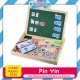 Little B House Learning Wooden Magnet Puzzle White&Black Broad Sketchpad Toys Papan Putih&Hitam - BT24
