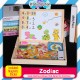 Little B House Learning Wooden Magnet Puzzle White&Black Broad Sketchpad Toys Papan Putih&Hitam - BT24