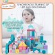 Little B House Wooden Building Blocks for Toddlers Preschool Intellectual Education Gift Blok Kayu - BT26