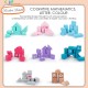 Little B House Wooden Building Blocks for Toddlers Preschool Intellectual Education Gift Blok Kayu - BT26