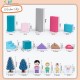 Little B House Wooden Building Blocks for Toddlers Preschool Intellectual Education Gift Blok Kayu - BT26
