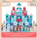 Little B House Wooden Building Blocks for Toddlers Preschool Intellectual Education Gift Blok Kayu - BT26