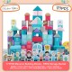 Little B House Wooden Building Blocks for Toddlers Preschool Intellectual Education Gift Blok Kayu - BT26