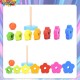 [Little B House] Wooden Toy Rainbow Tower Ring Stacking Game for Kids Toddler Educational Toy Mainan Kayu -BT146