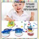 Little B House Wooden Sew-on Buttons Lacing Board String Clasp Threading Button Up Game Mainan Montessori - BT29