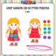 Little B House Wooden Sew-on Buttons Lacing Board String Clasp Threading Button Up Game Mainan Montessori - BT29
