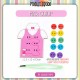 Little B House Wooden Sew-on Buttons Lacing Board String Clasp Threading Button Up Game Mainan Montessori - BT29