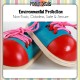 Little B House Lacing Shoe Tie a Shoe Wooden Toy Montessori Early Education Mainan Tali Kasut - BT30