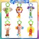 Little B House Newborn Cartoon Bed Hanging Rattle Handbells Teether Squeaker Plush Toys Rattle Bayi - BT38