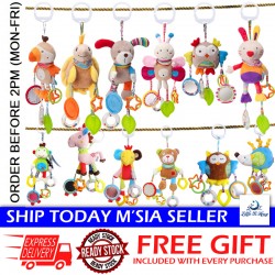 Little B House Baby Rattle Soft Toy Stroller Soothing Dolls Animal Bed Hanging Toy Patung Bayi - BT39