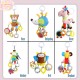 Little B House Baby Rattle Soft Toy Stroller Soothing Dolls Animal Bed Hanging Toy Patung Bayi - BT39