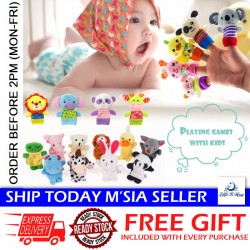 Little B House Happy Monkey Animals Finger Puppets Story Telling Montessori Toy 手指玩偶 Patung Jari - BT42