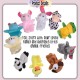 Little B House Happy Monkey Animals Finger Puppets Story Telling Montessori Toy Patung Jari - BT42