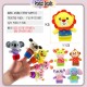 Little B House Happy Monkey Animals Finger Puppets Story Telling Montessori Toy Patung Jari - BT42
