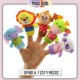 Little B House Happy Monkey Animals Finger Puppets Story Telling Montessori Toy Patung Jari - BT42