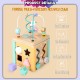 [Little B House] Wooden Activity Cube Toy Maze Shape Sorter Educational Montessori Toy 多功能绕珠串珠百宝箱 Mainan Manik - BT159