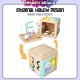[Little B House] Wooden Activity Cube Toy Maze Shape Sorter Educational Montessori Toy Mainan Manik - BT159
