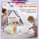 [Little B House] Wooden Activity Cube Toy Maze Shape Sorter Educational Montessori Toy Mainan Manik - BT159