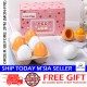[Little B House] Wooden Egg Toys 3 Pairs Artificial Nest Fake Eggs Kitchen Pretend Play Toy Mainan Telur-BT164