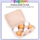 [Little B House] Wooden Egg Toys 3 Pairs Artificial Nest Fake Eggs Kitchen Pretend Play Toy Mainan Telur-BT164