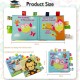 Little B House Baby Soft Toys Animal Cloth Book Newborn Early Fabric Book Rattles Toy Buku Kain - BKM01
