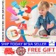 [Little B House]Wooden Geometric Shape Column Set Digital/Letter Blocks Board Game Mainan Montessori-BT165