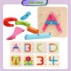 [Little B House]Wooden Geometric Shape Column Set Digital/Letter Blocks Board Game Mainan Montessori-BT165