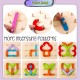 [Little B House]Wooden Geometric Shape Column Set Digital/Letter Blocks Board Game Mainan Montessori-BT165