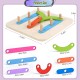 [Little B House]Wooden Geometric Shape Column Set Digital/Letter Blocks Board Game Mainan Montessori-BT165