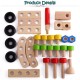 Little B House Nut Combination Screws Wooden Educational Toy 30pcs 螺母拼装积木 Mainan Skru - BT50
