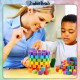 Little B House Wooden 100pcs Colorful Cube Stack Blocks Brick Montessori Toy 立方体堆搭积木 Blok Kiub - BT56
