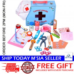 Little B House Small Doctor Children Simulation Medicine Box Toys Pretend Play 医生护士玩具 Mainan Doktor - BT57