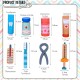 Little B House Small Doctor Children Simulation Medicine Box Toys Pretend Play Mainan Doktor - BT57