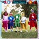 Little B House Halloween Costume Cape  Cosplay Cloak Suit Blindfold Shawl 万圣节儿童动漫英雄披风 Kostum Hero - HW05