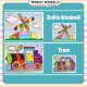Little B House DIY 3D Knead Paper Sticker Magic Art Materials Set Montessori Toy Mainan Seni - BT61