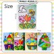 Little B House DIY 3D Knead Paper Sticker Magic Art Materials Set Montessori Toy Mainan Seni - BT61