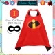 Little B House Halloween Costume Cape Cosplay Cloak Suit Blindfold Shawl Kostum Hero - HW05