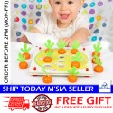 Little B House Wooden Carrot Memory Chess Table Training Matching Game Montessori Toy Mainan Memory - BT73