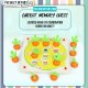 Little B House Wooden Carrot Memory Chess Table Training Matching Game Montessori Toy Mainan Memory - BT73