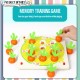 Little B House Wooden Carrot Memory Chess Table Training Matching Game Montessori Toy Mainan Memory - BT73