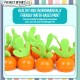 Little B House Wooden Carrot Memory Chess Table Training Matching Game Montessori Toy Mainan Memory - BT73