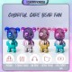 [Little B House] Portable Colorful Cartoon Small Fan Usb Charging Mini Bearbrick Fan Kipas Beruang - TV11