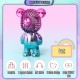 [Little B House] Portable Colorful Cartoon Small Fan Usb Charging Mini Bearbrick Fan 暴力熊小风扇 Kipas Beruang - TV11