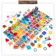 Little B House Wooden Puzzle Math Number Puzzle Sorting Toy Plate Counting Game Mainan Matematik- BT88