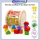 [Little B House] Wooden Building Blocks Activity Cube Shape Matching Round Montessori Toy Mainan Bentuk-BT198