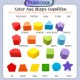 [Little B House] Wooden Building Blocks Activity Cube Shape Matching Round Montessori Toy Mainan Bentuk-BT198